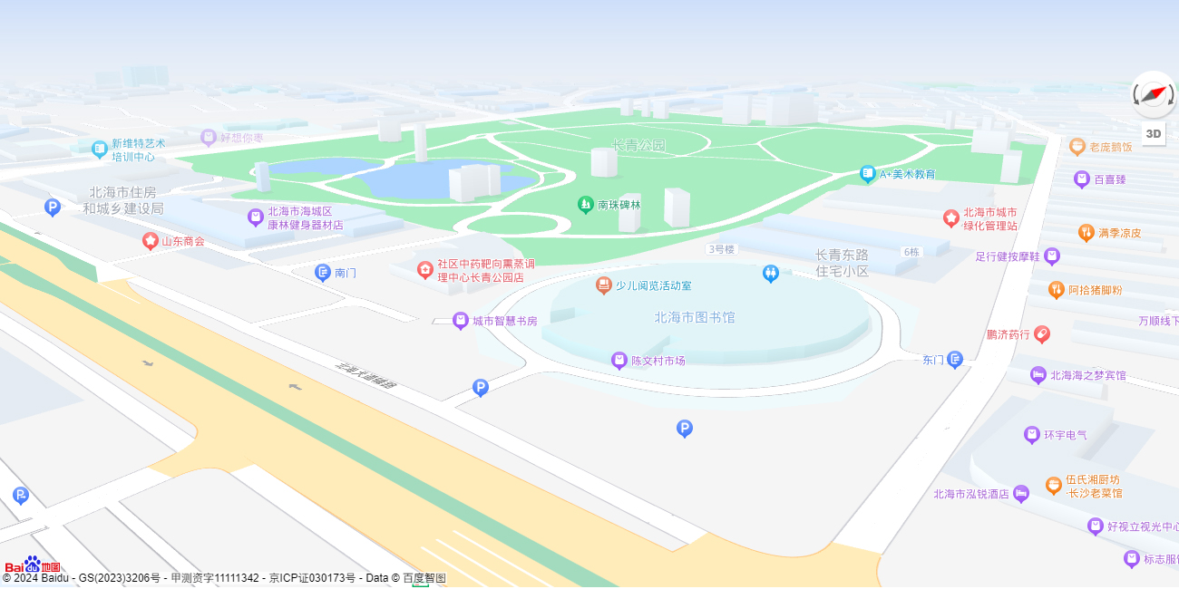 北海市图书馆-地图