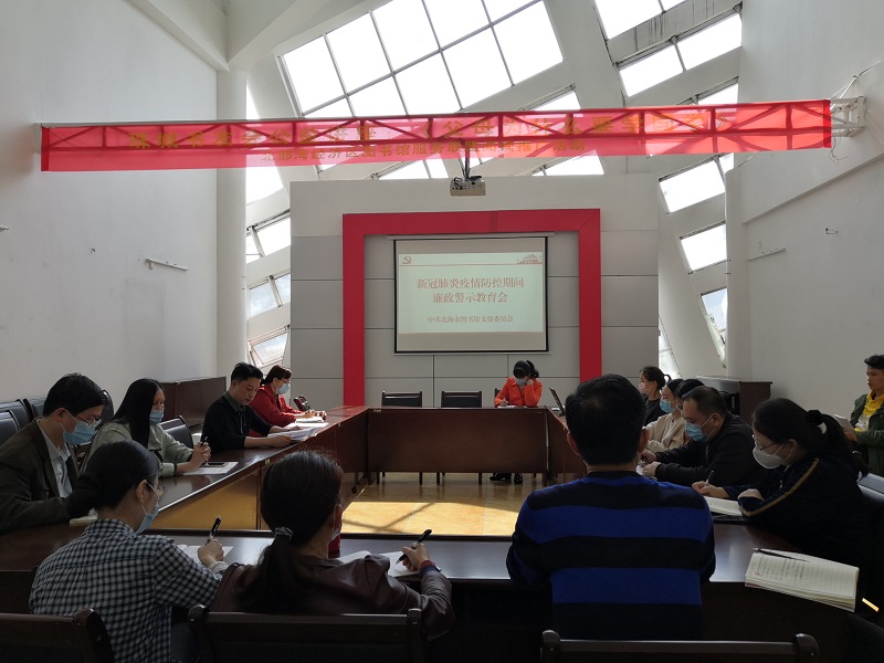  北海市图书馆召开新冠肺炎疫情防控期廉政警示教育会